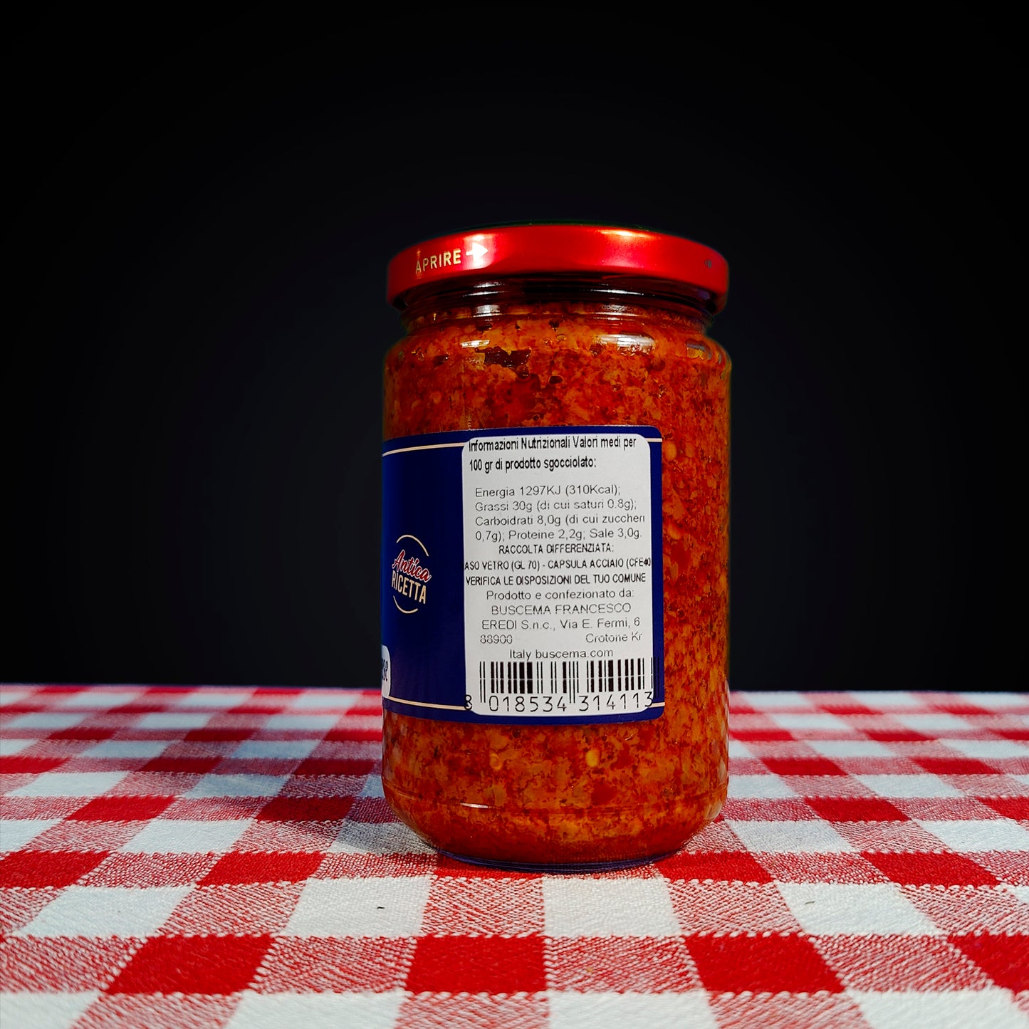 SOTTOLIO PICCANTINA ALLA CALABRESE 280g